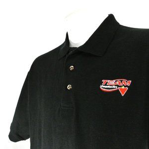 CANADIAN TIRE Team Store Employee Uniform Polo Shirt Black NEW Size M Medium